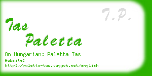 tas paletta business card